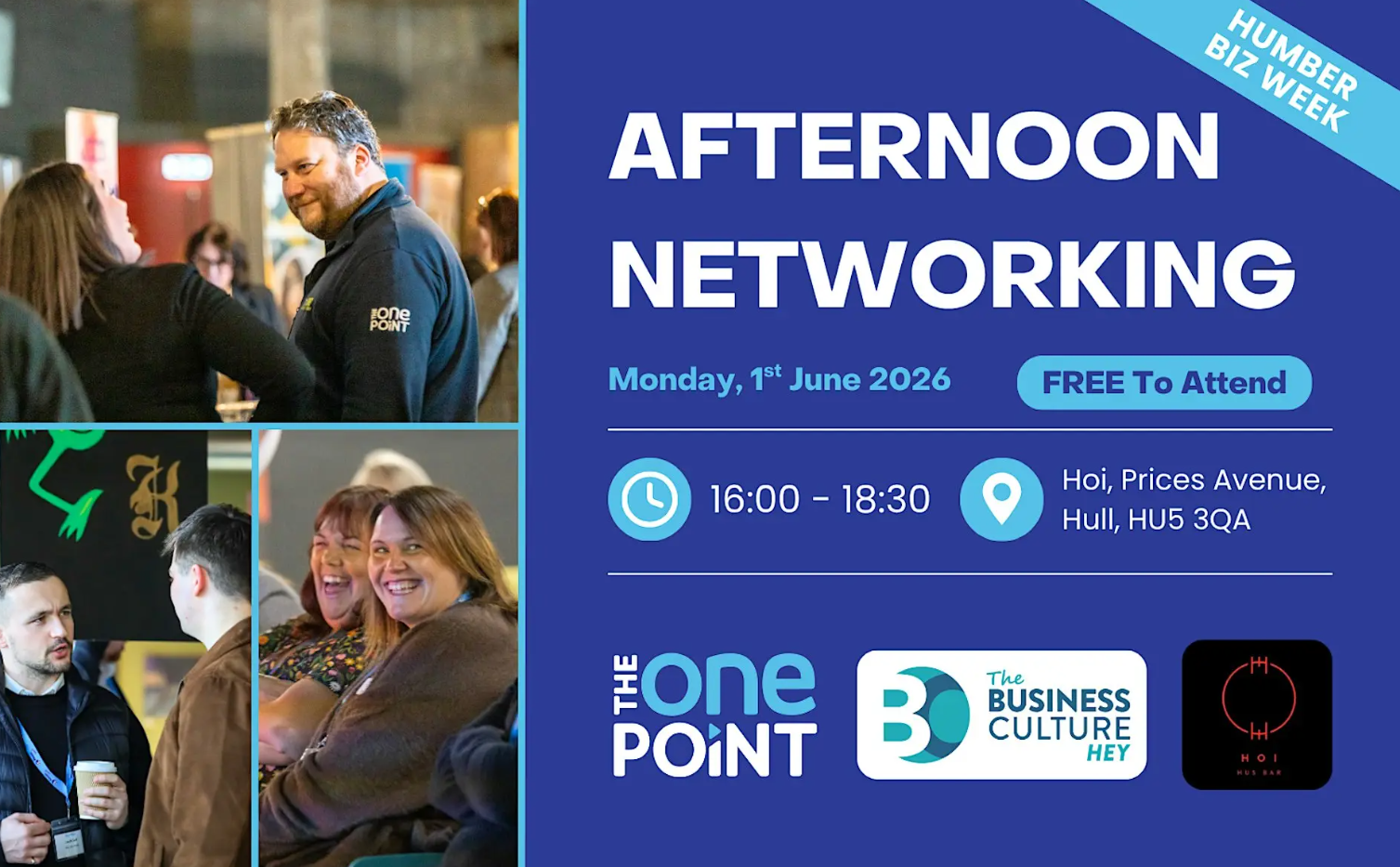 Afternoon networking the one point and the business culture