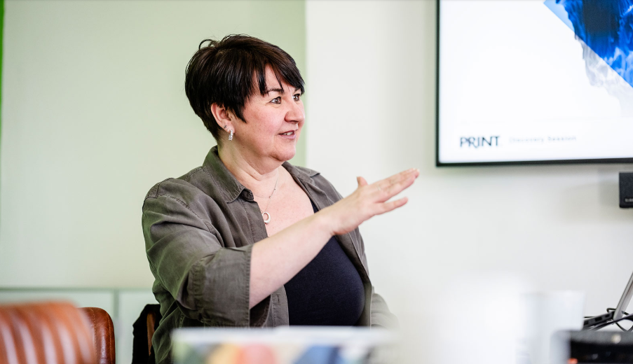 Print discovery session