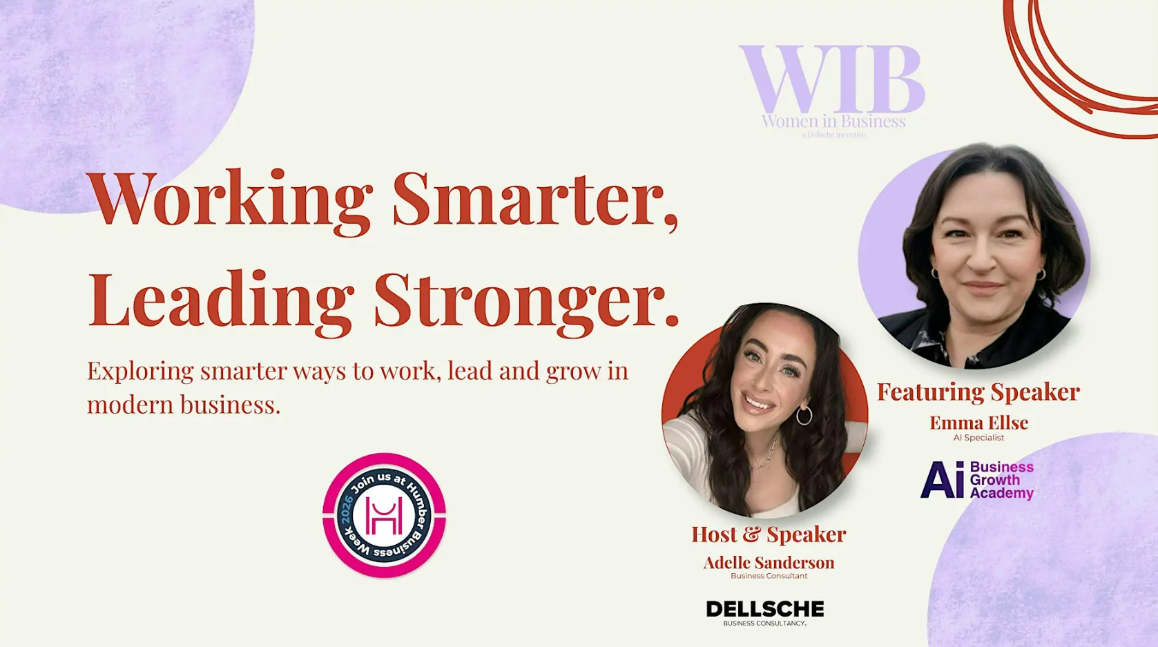 Working smarter leading stronger humber business week event