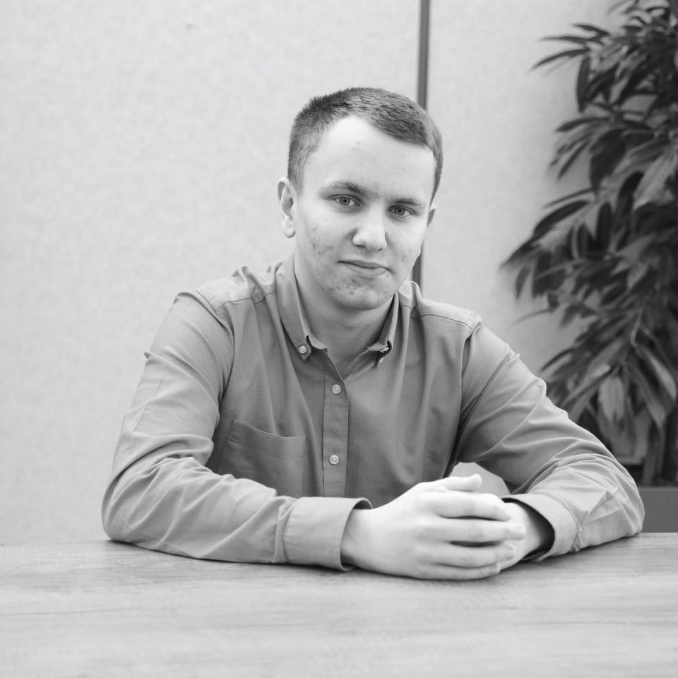 Image of Jacob Mclean at his desk