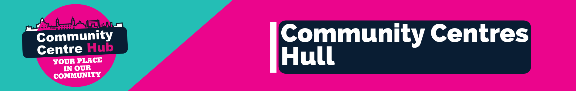 Banner - Community Centres Hull with the community centres logo
