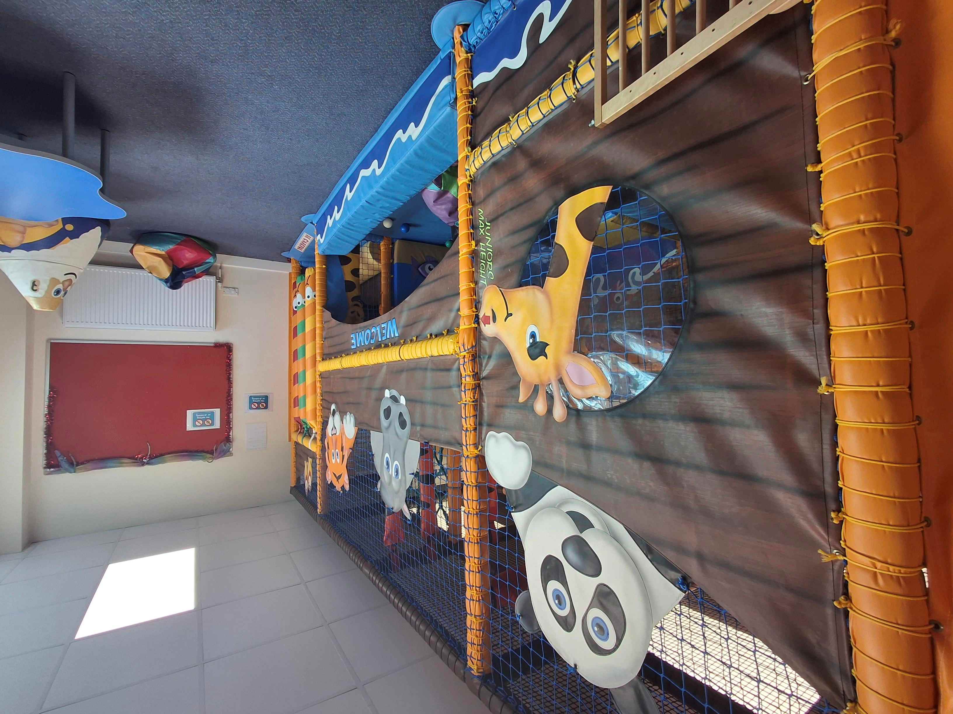 A photograph taken within the Bodmin Road church of the soft play area