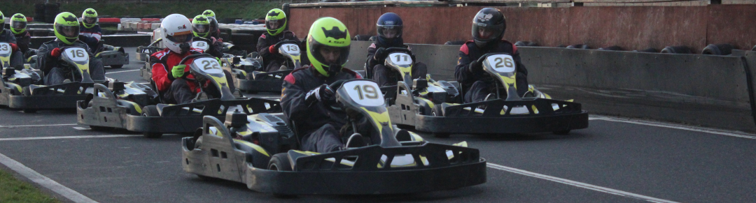 An image of karts starting a race