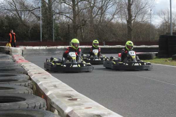 An image of karts racing