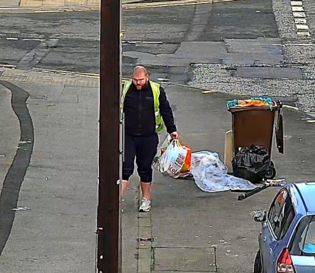 Man carrying shopping bags