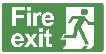 Fire Exit sign