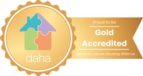 Gold accredited Domestic Abuse Housing Alliance award