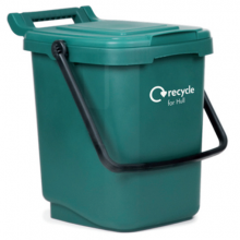 Green food caddy