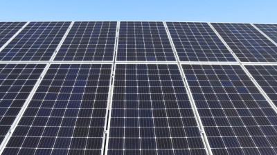 Picture of ground mounted solar panels
